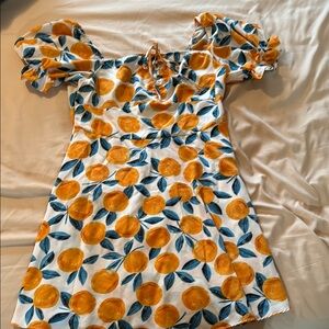 Adorable fruit print dress